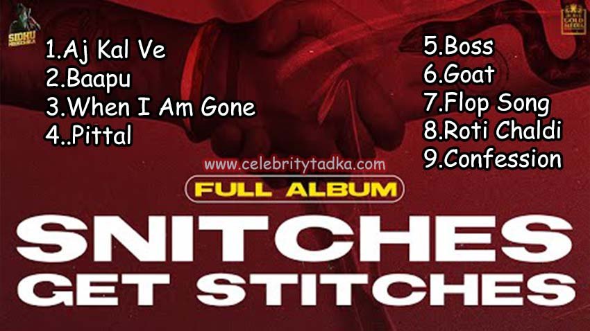 Snitches Get Stitches Full Album By Sidhu Moose Wala Celebrity Tadka