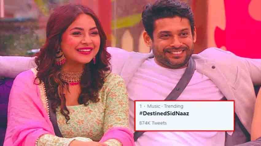 #DestinedSidNaaz Trending at No 1: Sidharth Shukla-Shehnaaz Gill Aka