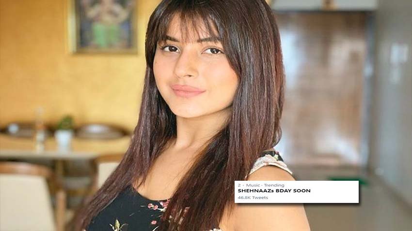 Ahead of Shehnaaz Gill's Birthday, Fans trends "SHEHNAAZs BDAY SOON" on