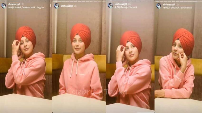 Shehnaaz Gill in turban punjabi look