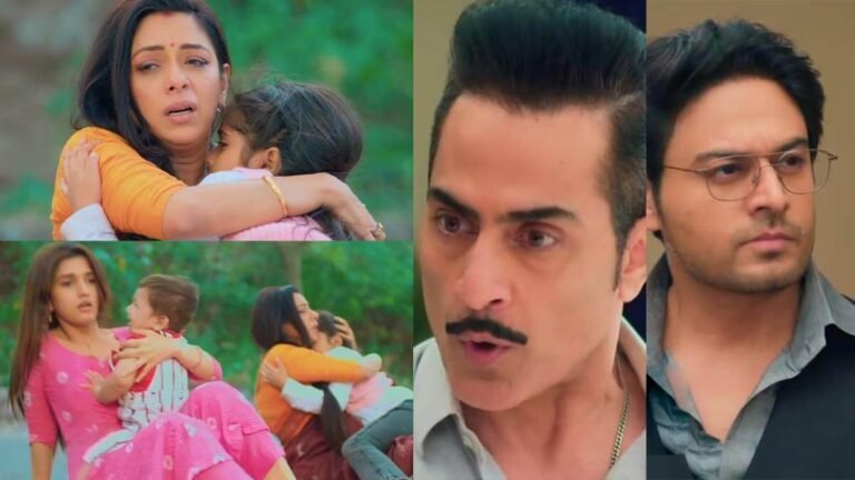 Anupama Spoilers Anupamaa rescues Kinjal, Pari, Choti Anu; Vanraj blames her for the accident and restricts her entry in Shah house